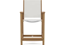 polywood brown standard height arm chair   