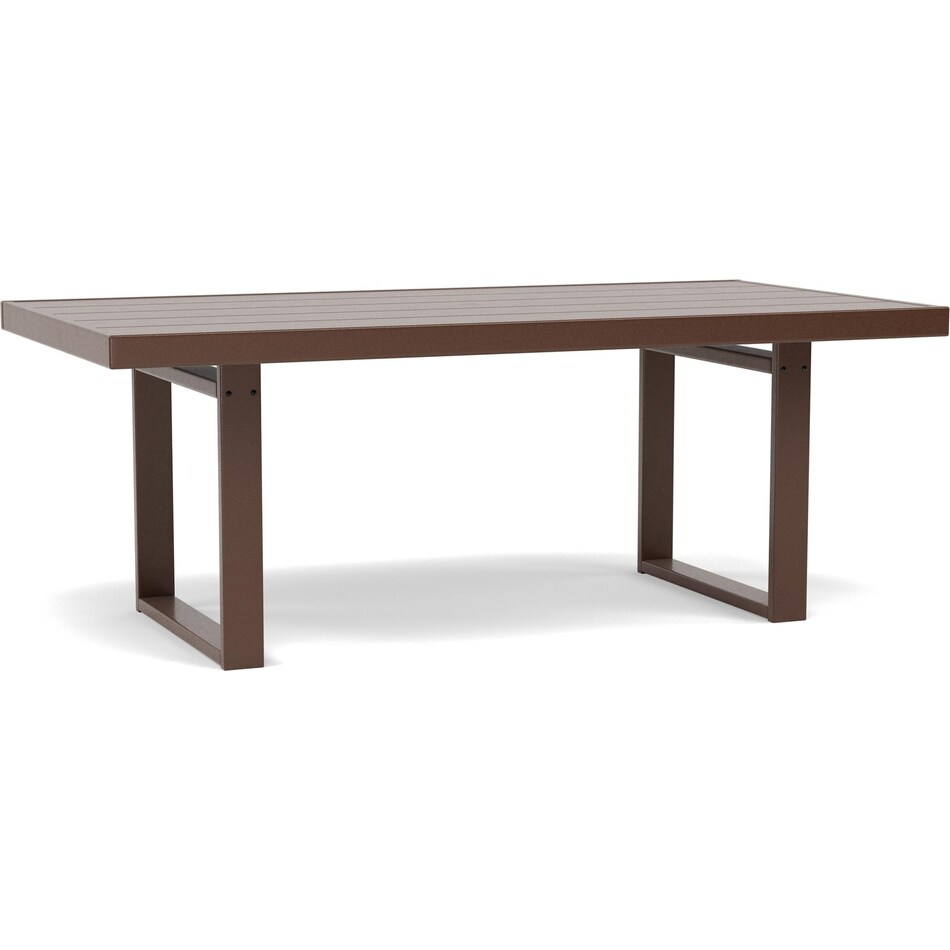 polywood brown standard height rectangle   