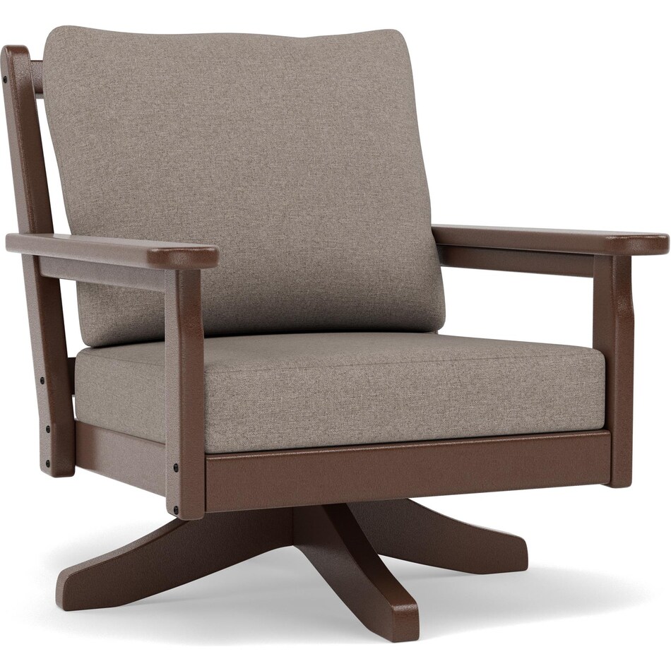 polywood brown swivel pkg  