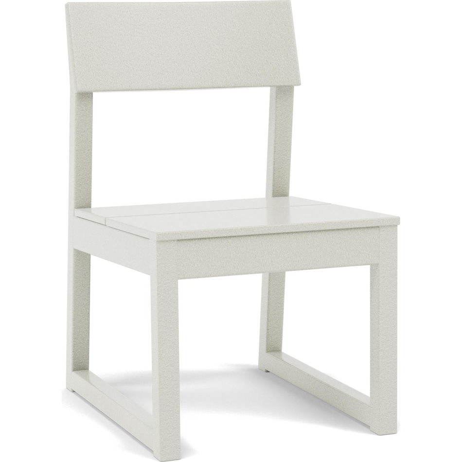 polywood cream standard height side chair   
