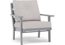 polywood grey club chair pkg  