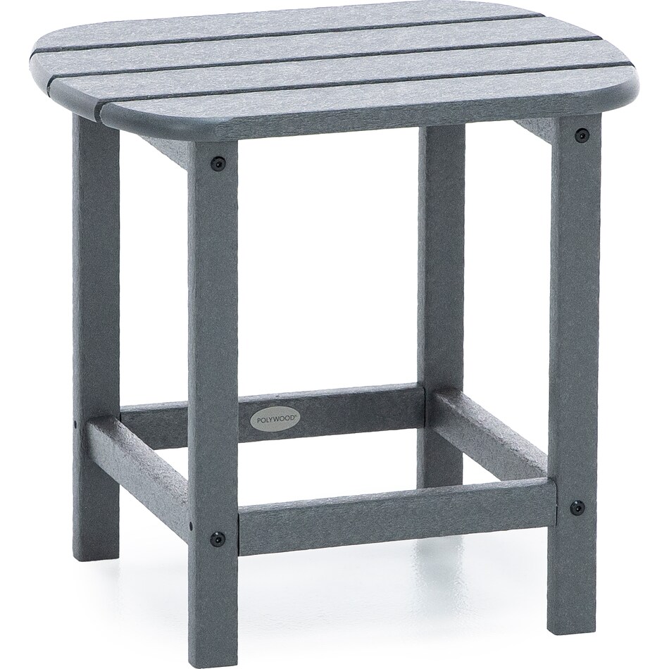 polywood grey end table   