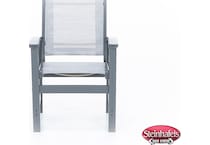 polywood grey standard height arm chair  image   
