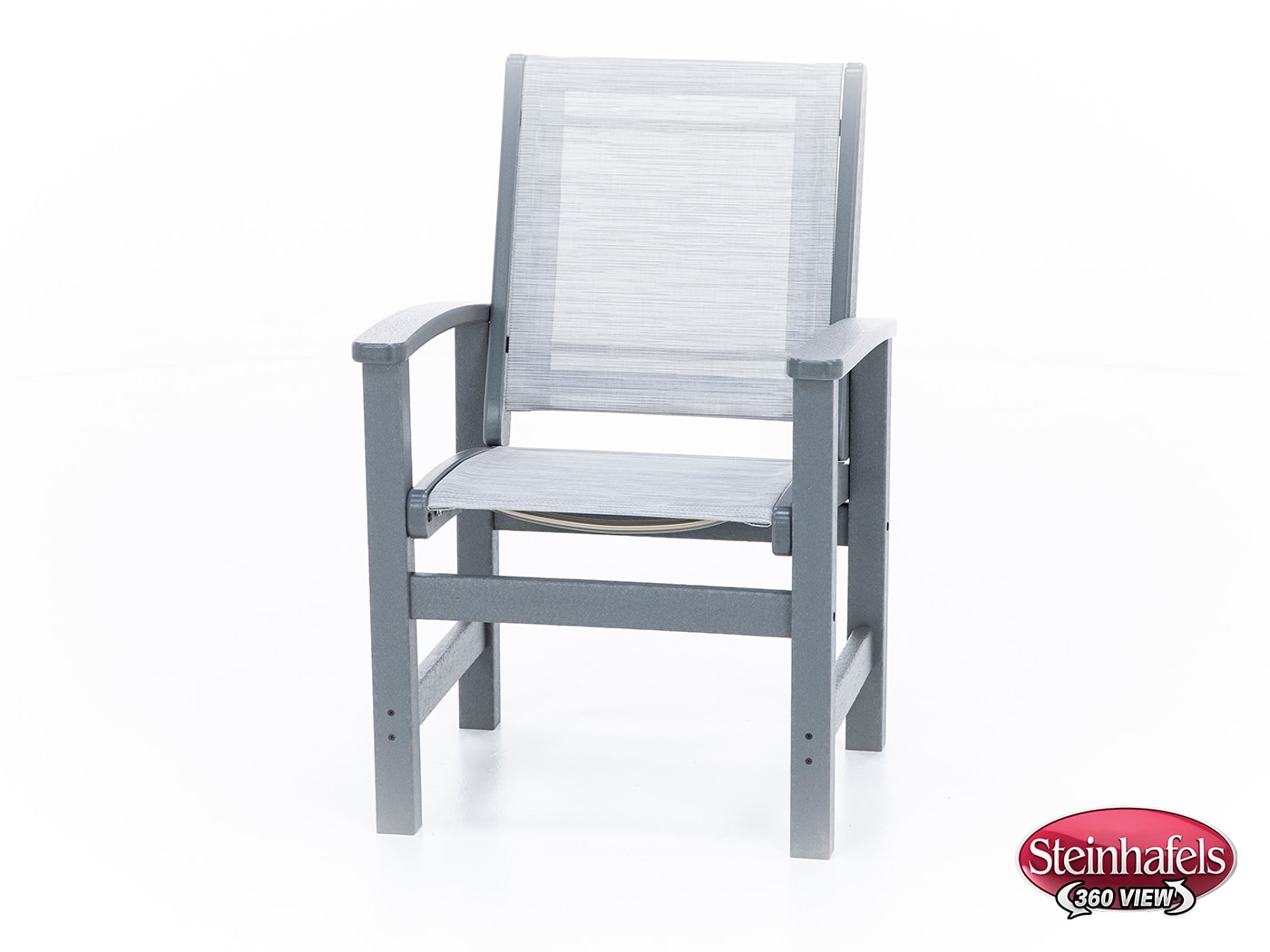 polywood grey standard height arm chair  image   