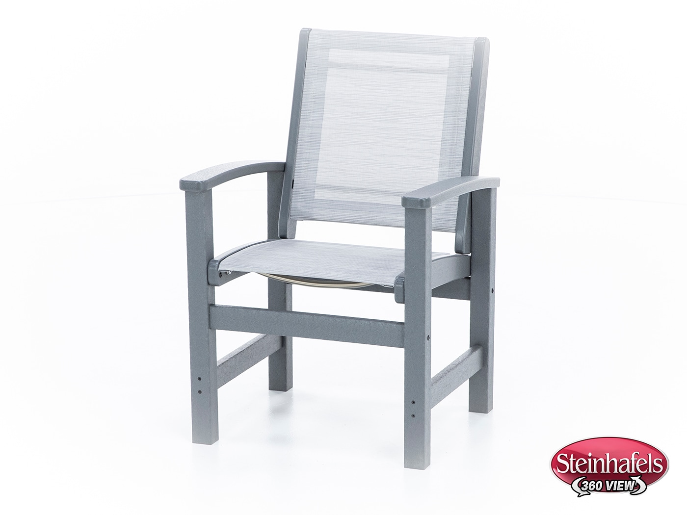 polywood grey standard height arm chair  image   