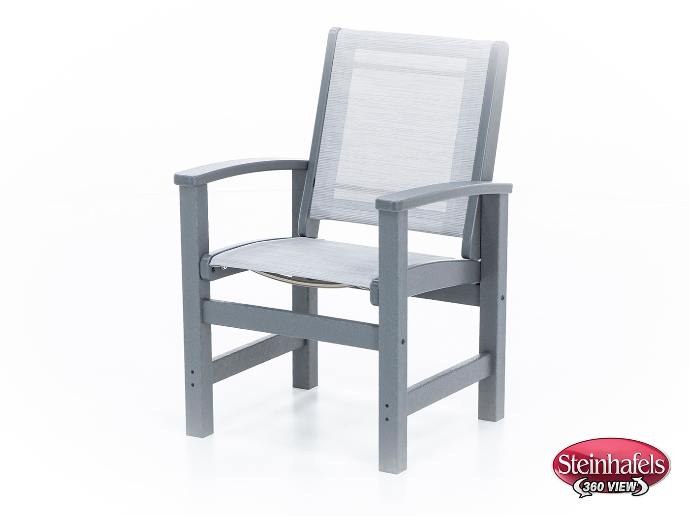 polywood grey standard height arm chair  image   