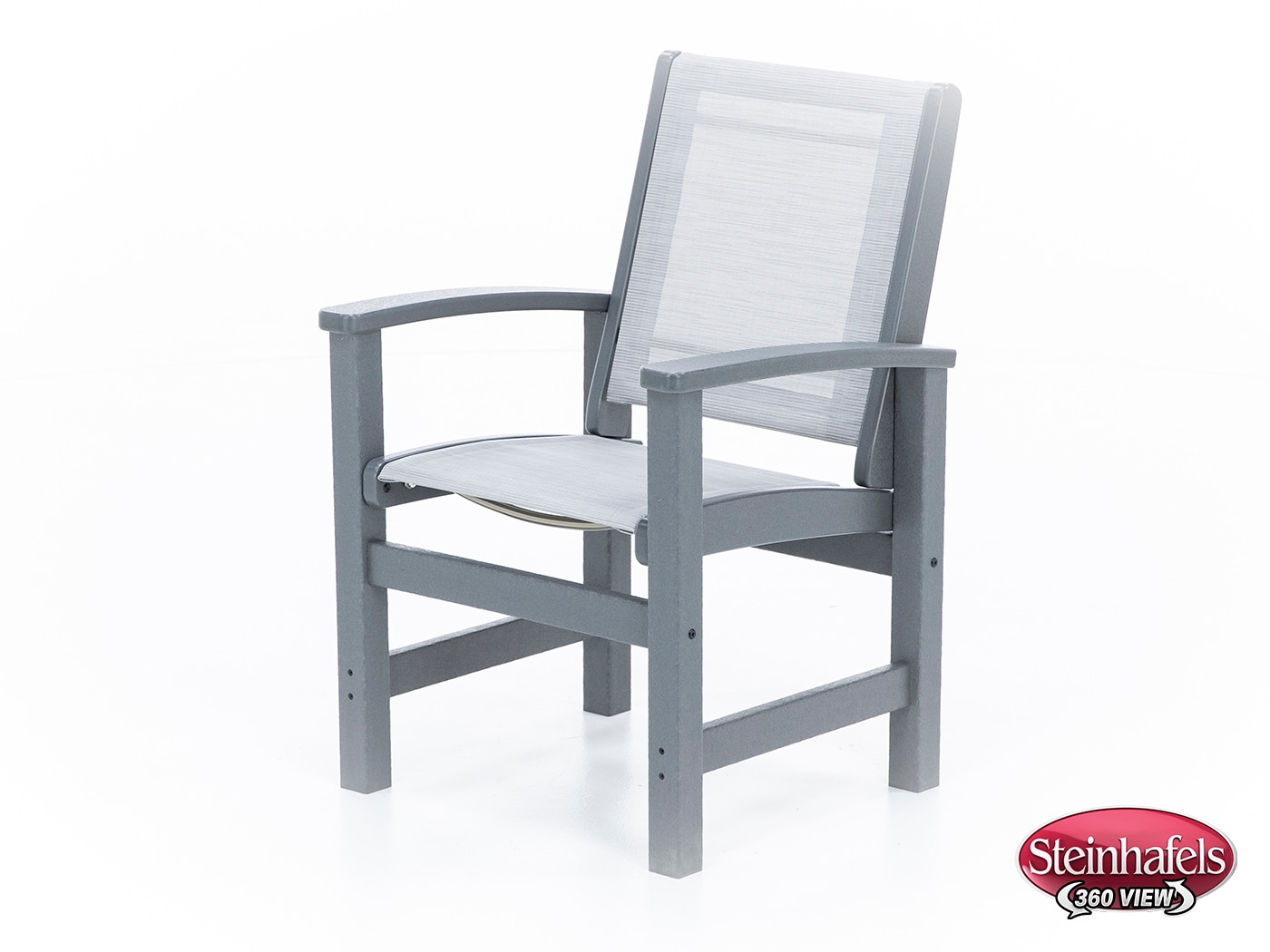 polywood grey standard height arm chair  image   