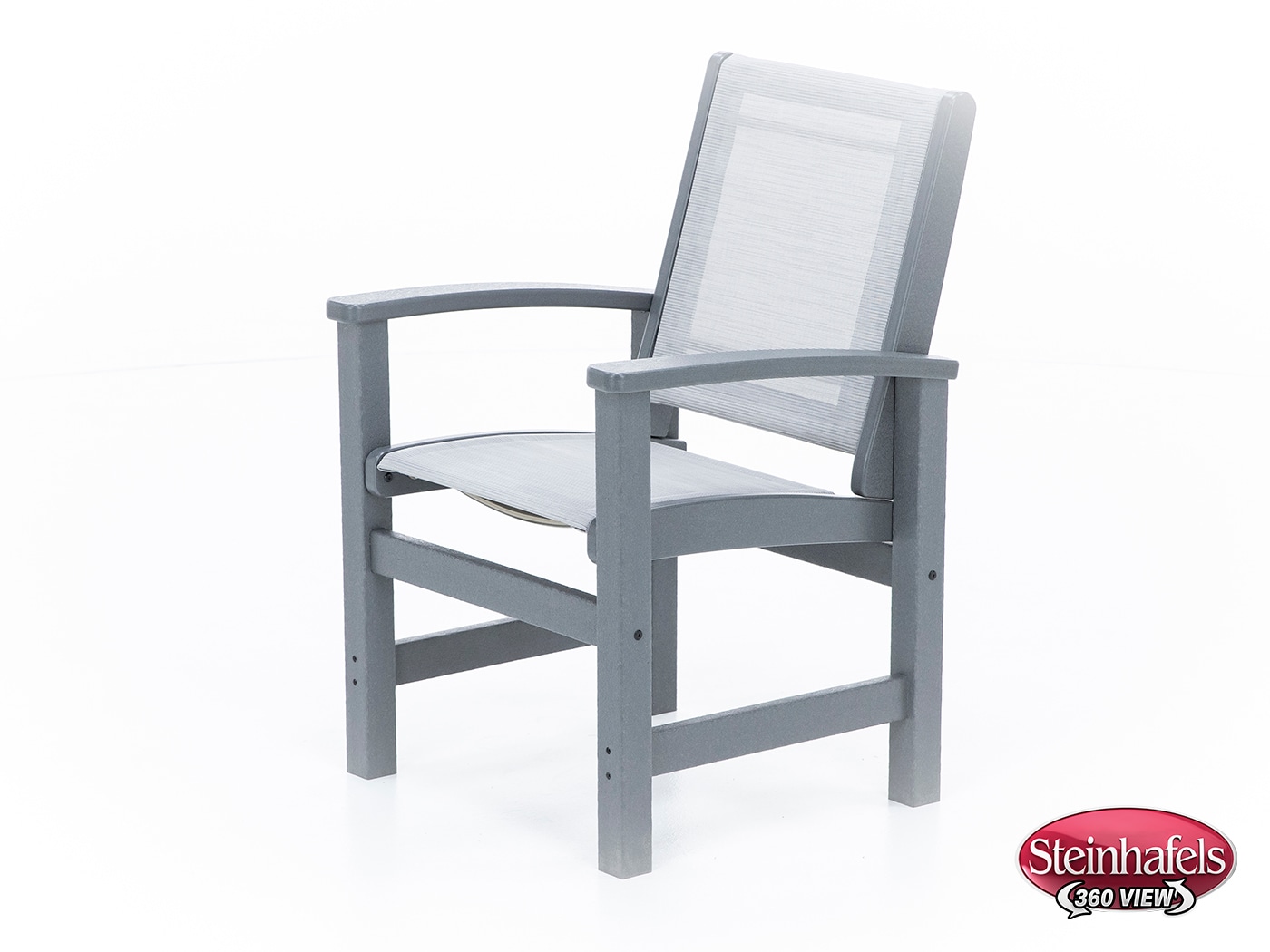 polywood grey standard height arm chair  image   