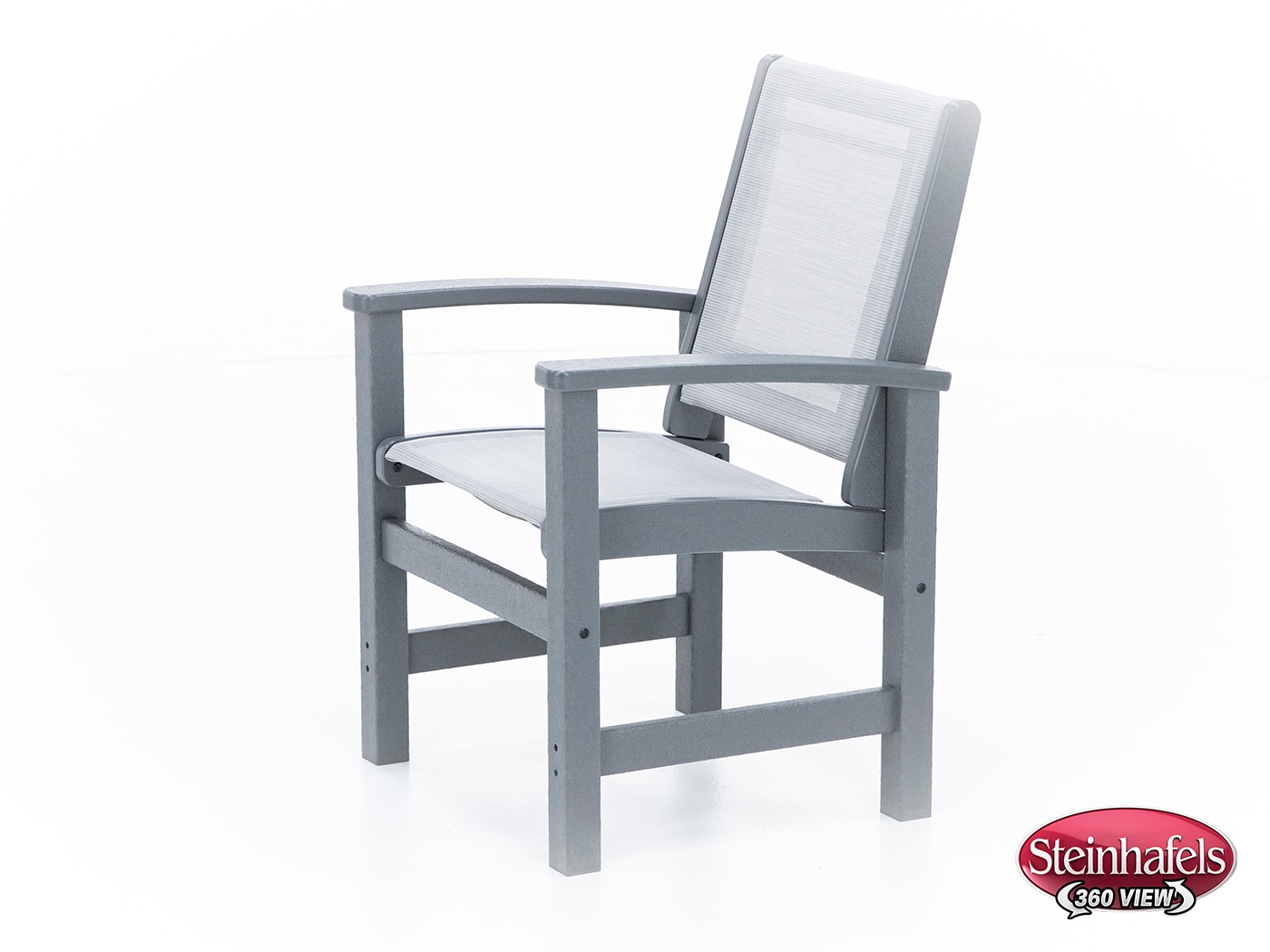 polywood grey standard height arm chair  image   