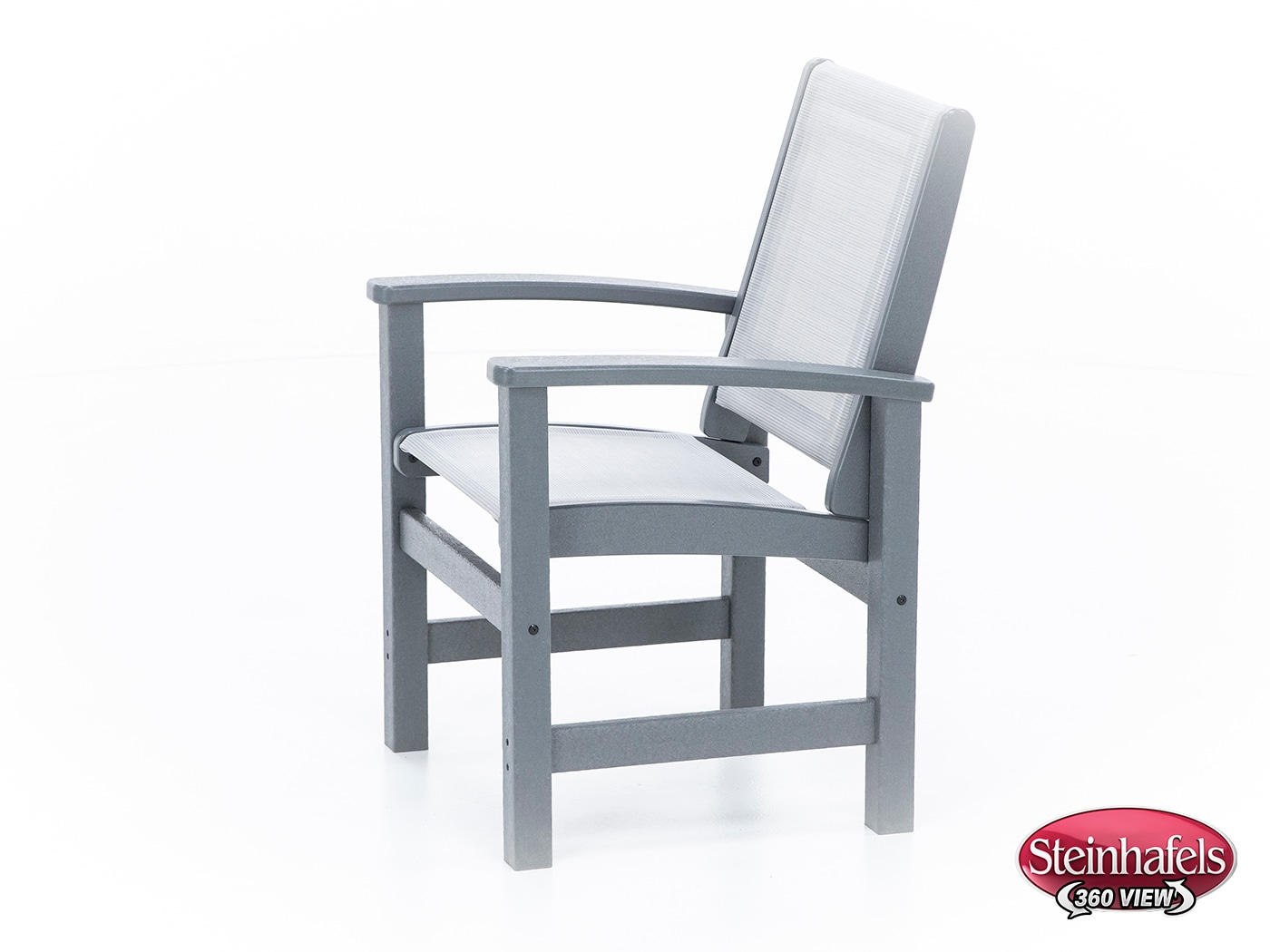 polywood grey standard height arm chair  image   