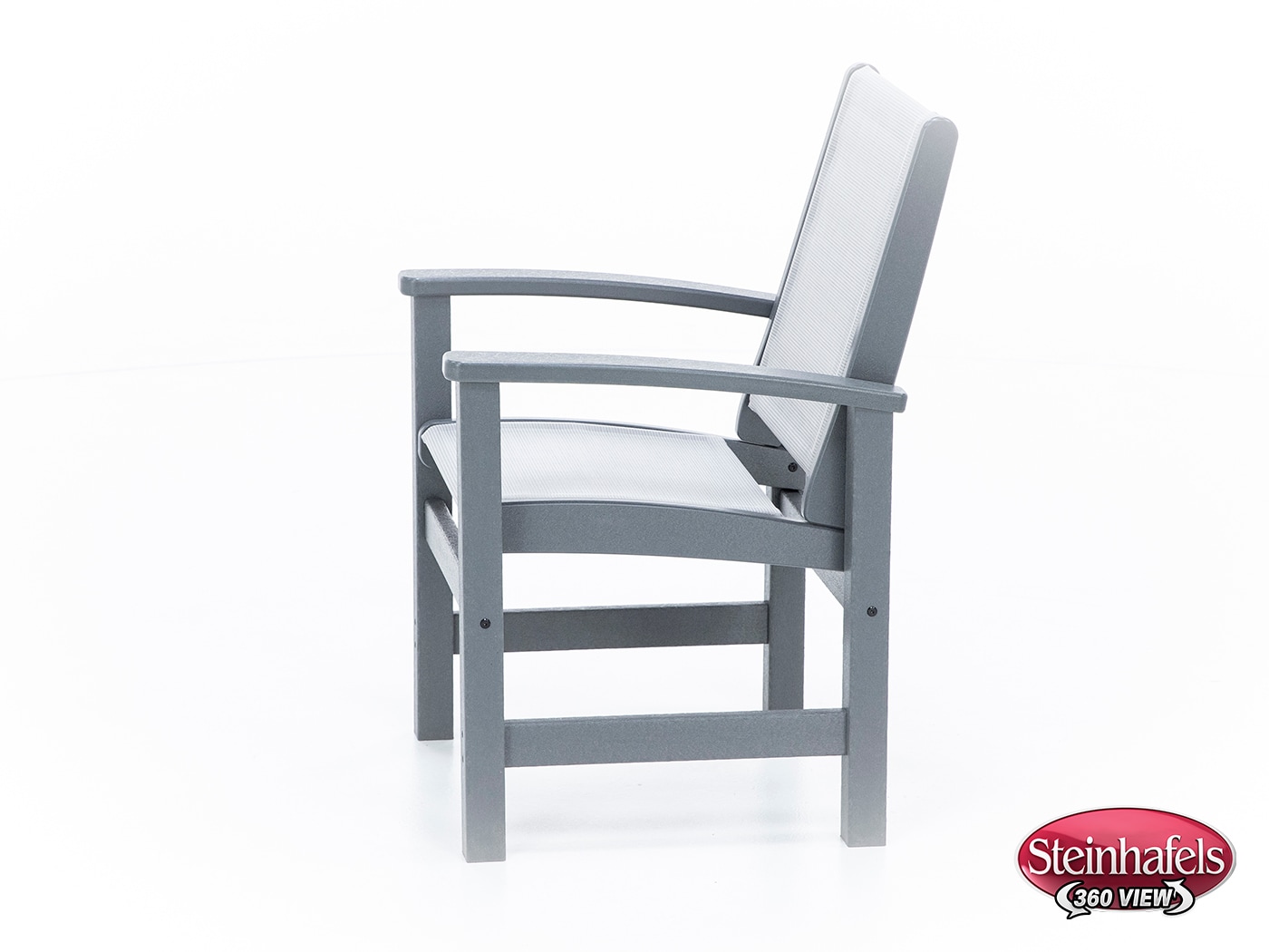 polywood grey standard height arm chair  image   