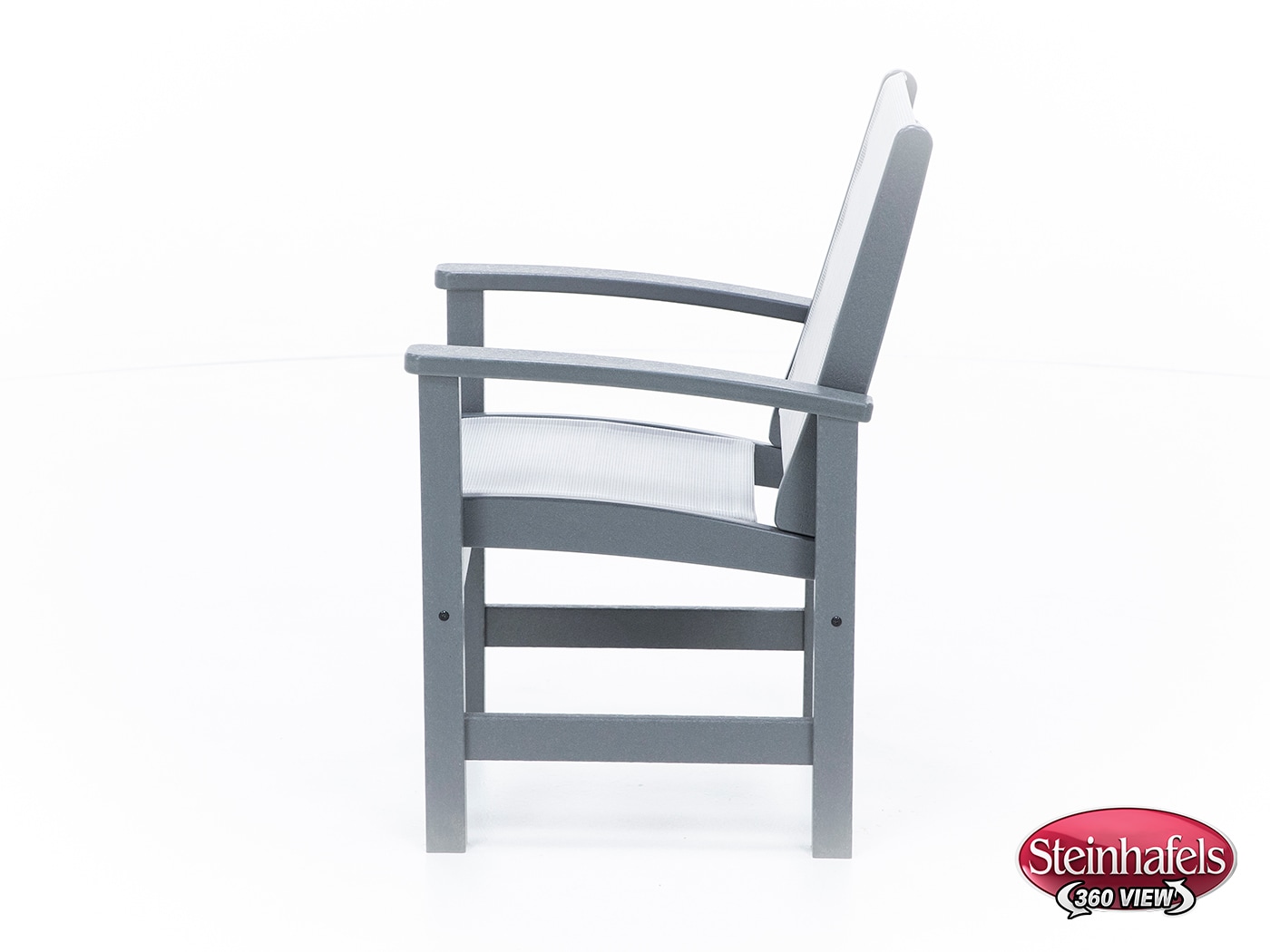 polywood grey standard height arm chair  image   