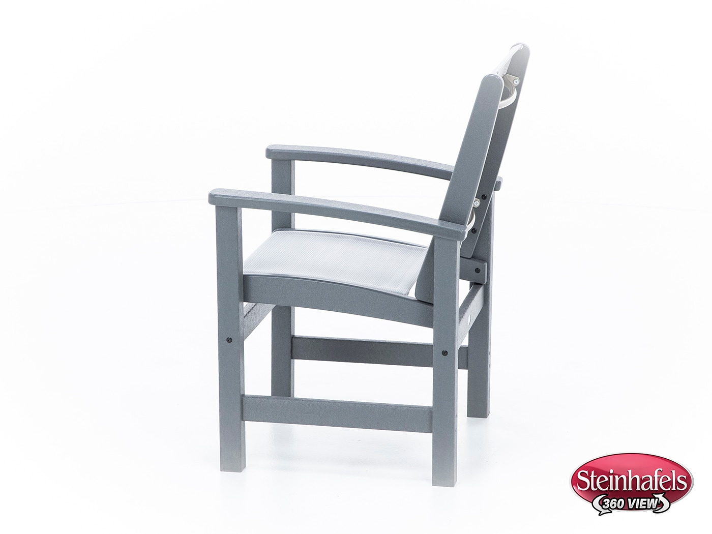 polywood grey standard height arm chair  image   