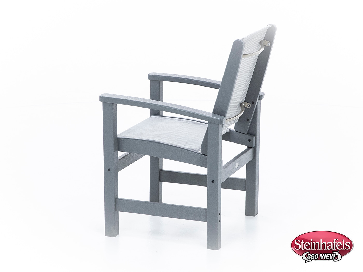 polywood grey standard height arm chair  image   