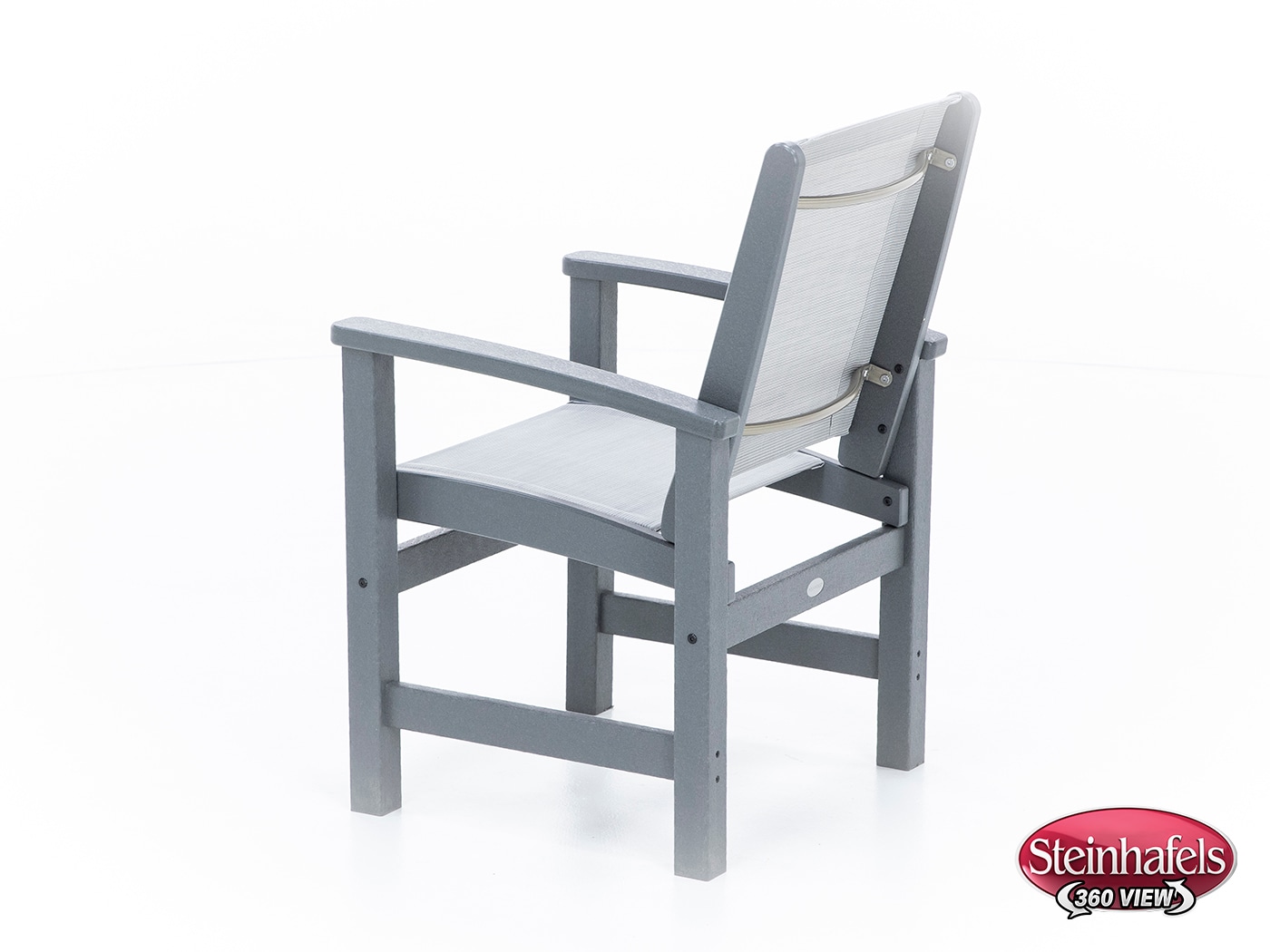 polywood grey standard height arm chair  image   