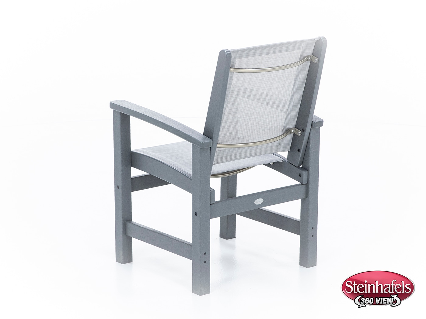 polywood grey standard height arm chair  image   