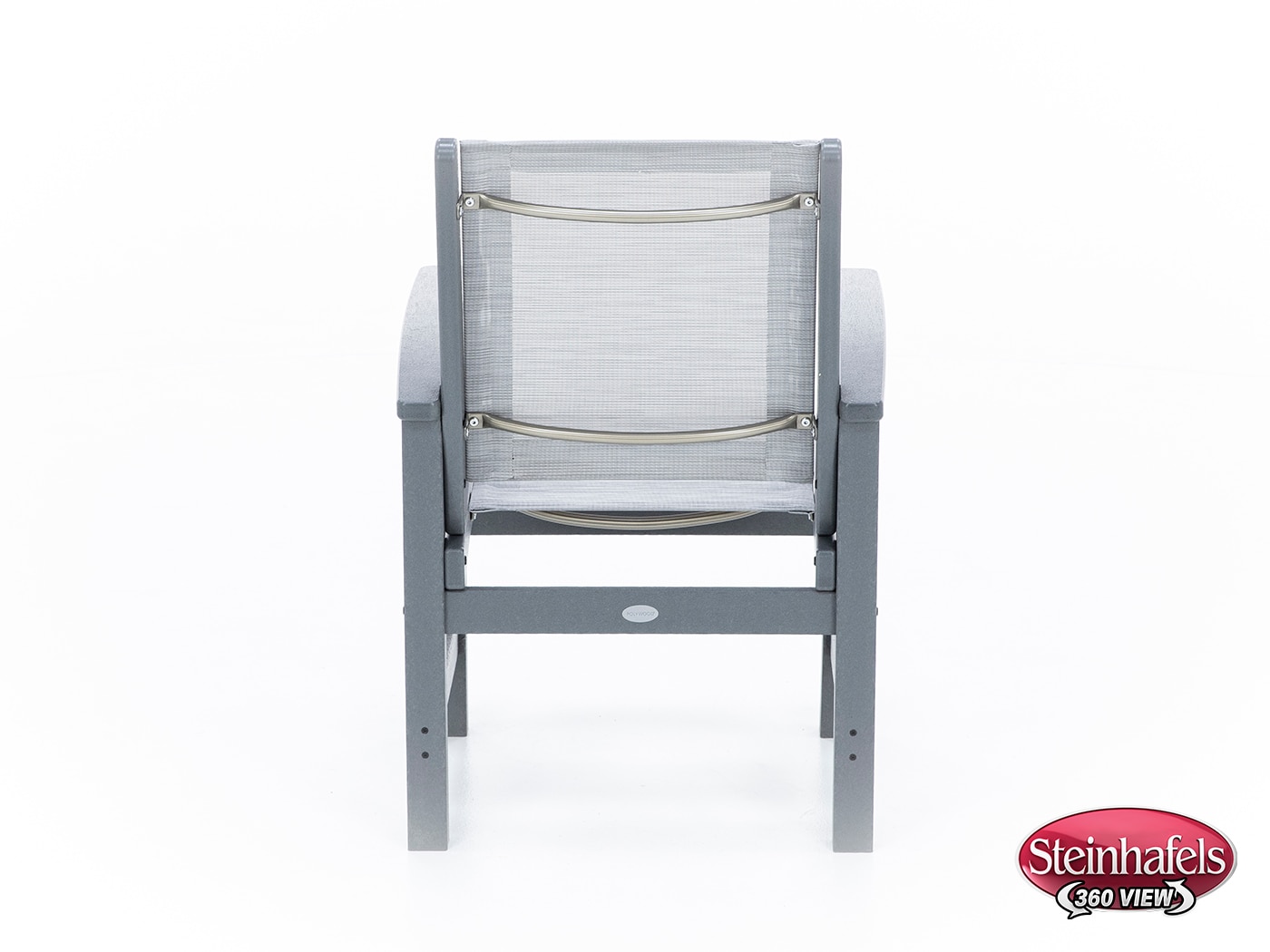 polywood grey standard height arm chair  image   