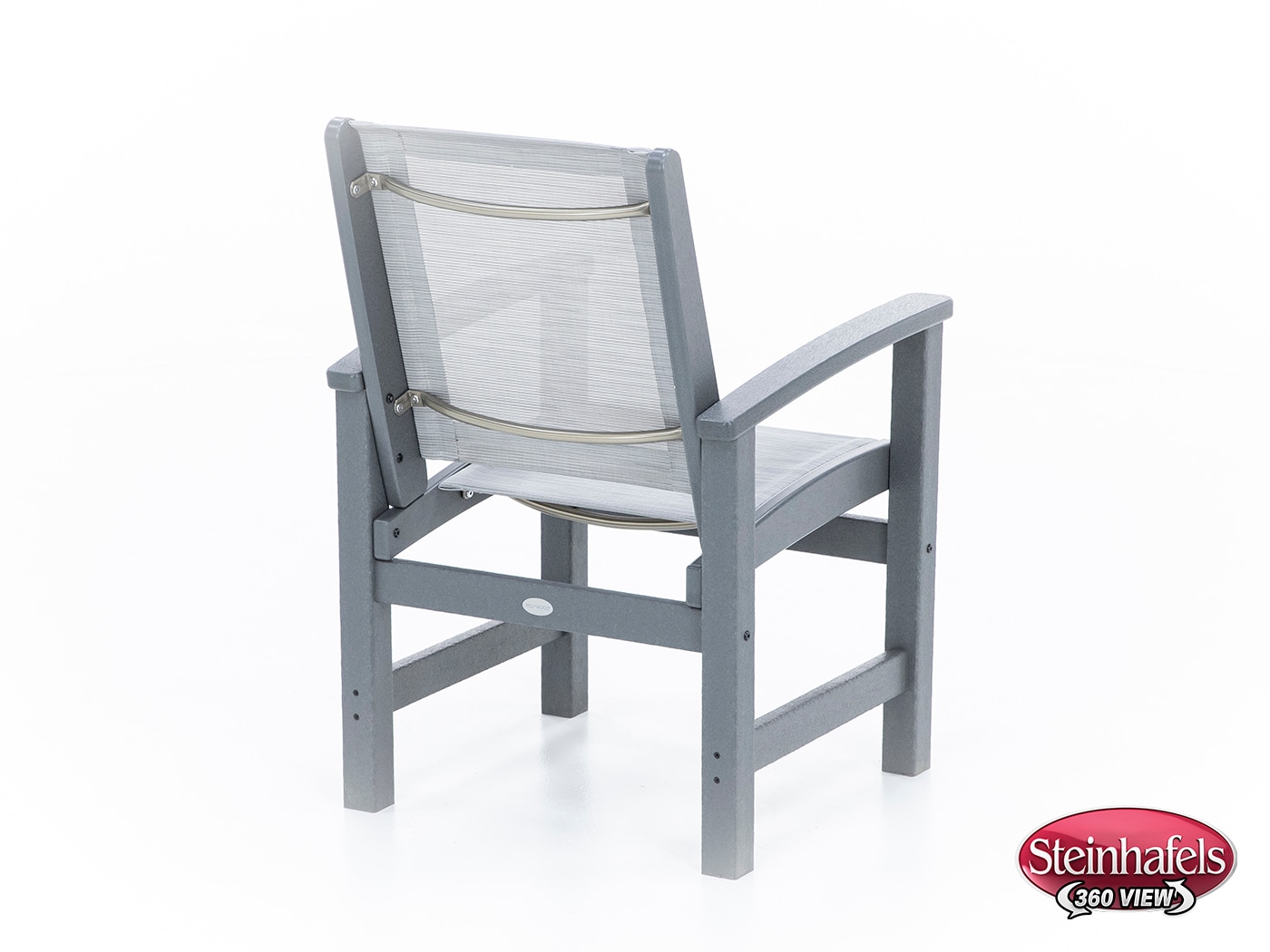 polywood grey standard height arm chair  image   