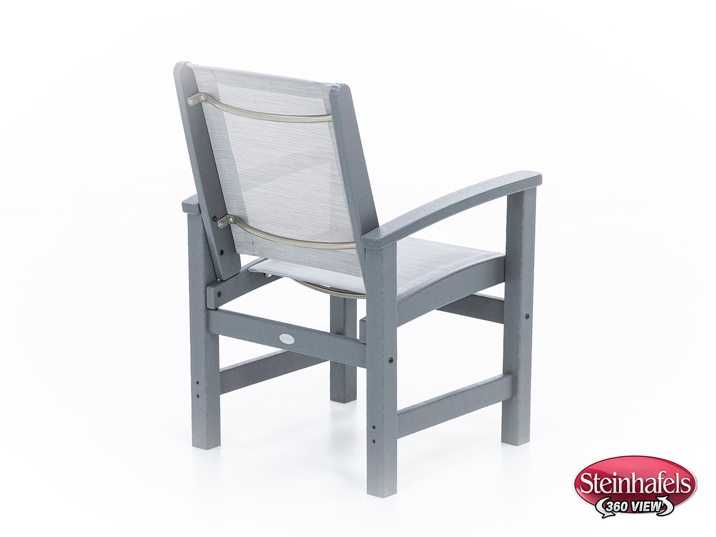 polywood grey standard height arm chair  image   