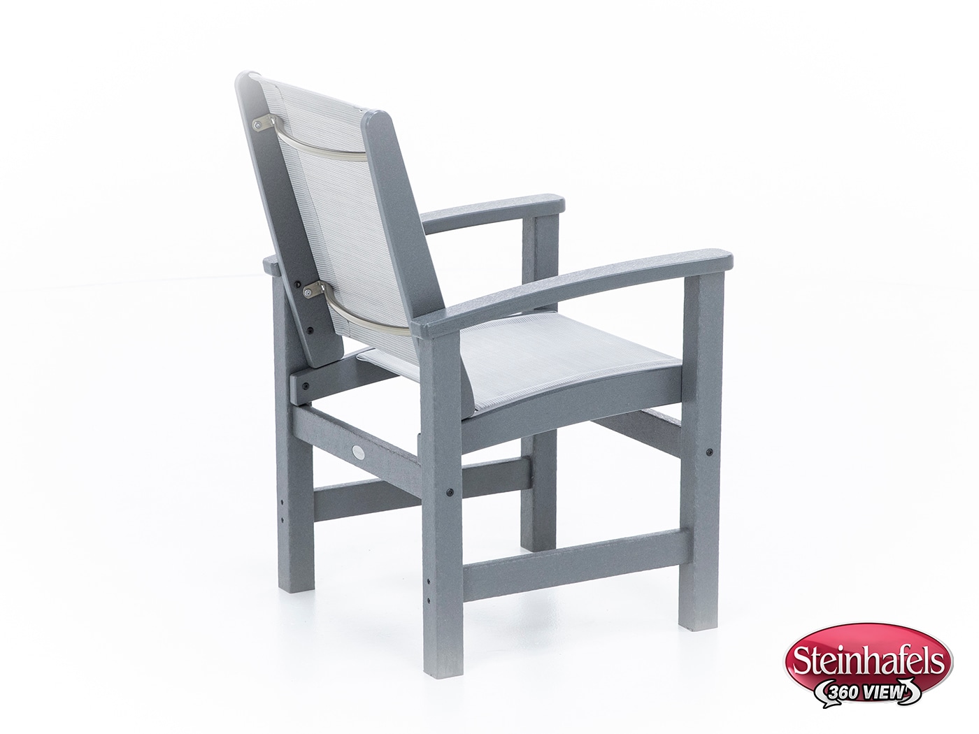 polywood grey standard height arm chair  image   