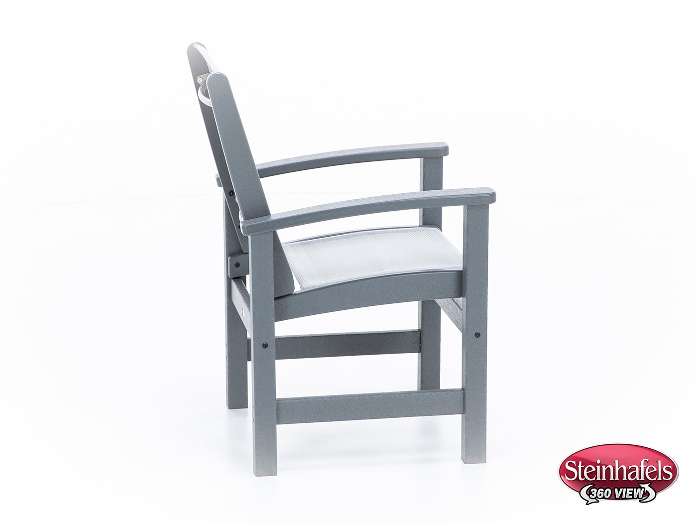 polywood grey standard height arm chair  image   