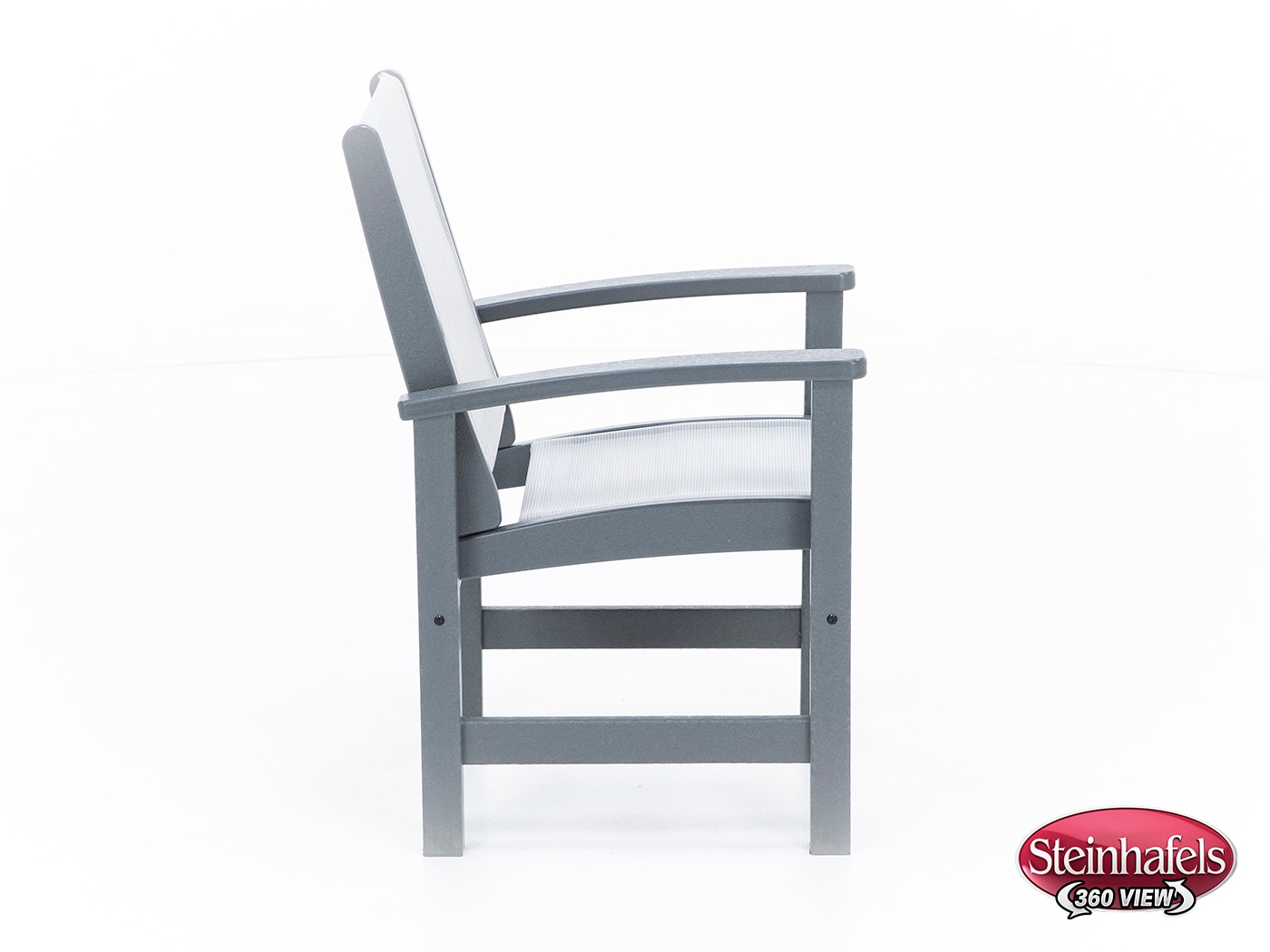 polywood grey standard height arm chair  image   