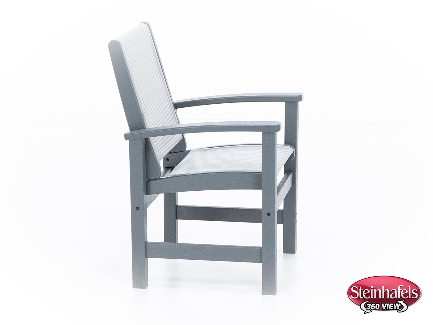 polywood grey standard height arm chair  image   
