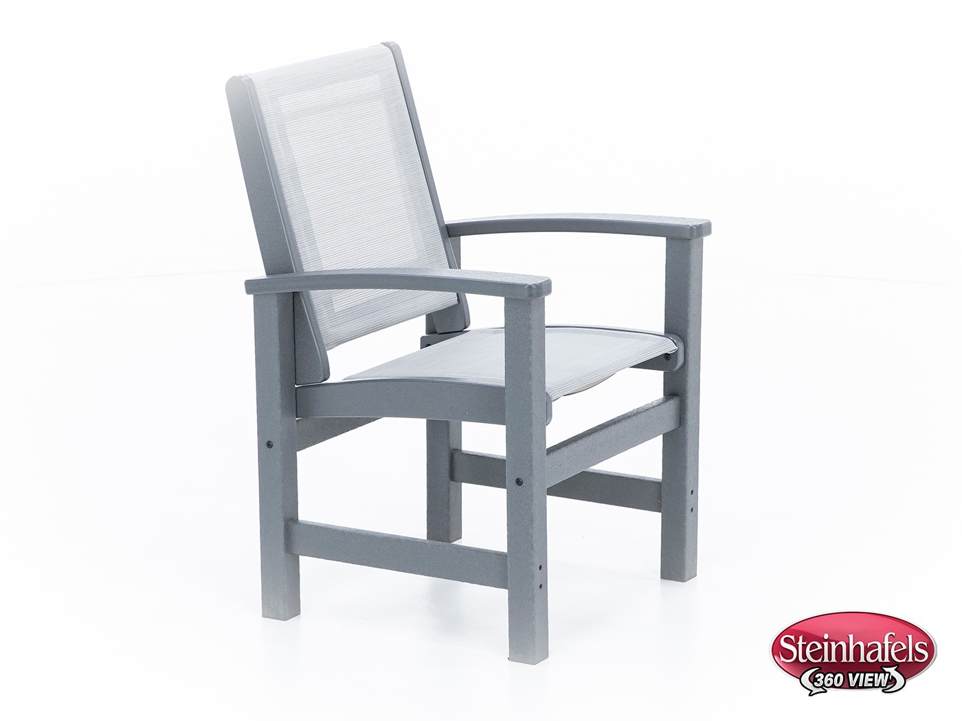 polywood grey standard height arm chair  image   