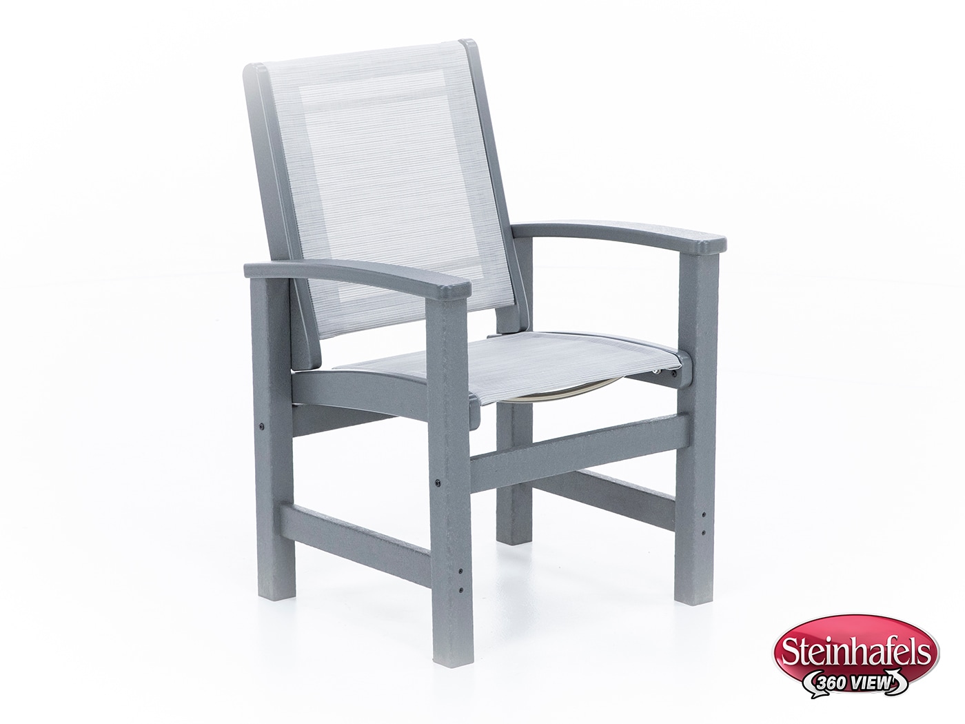 polywood grey standard height arm chair  image   