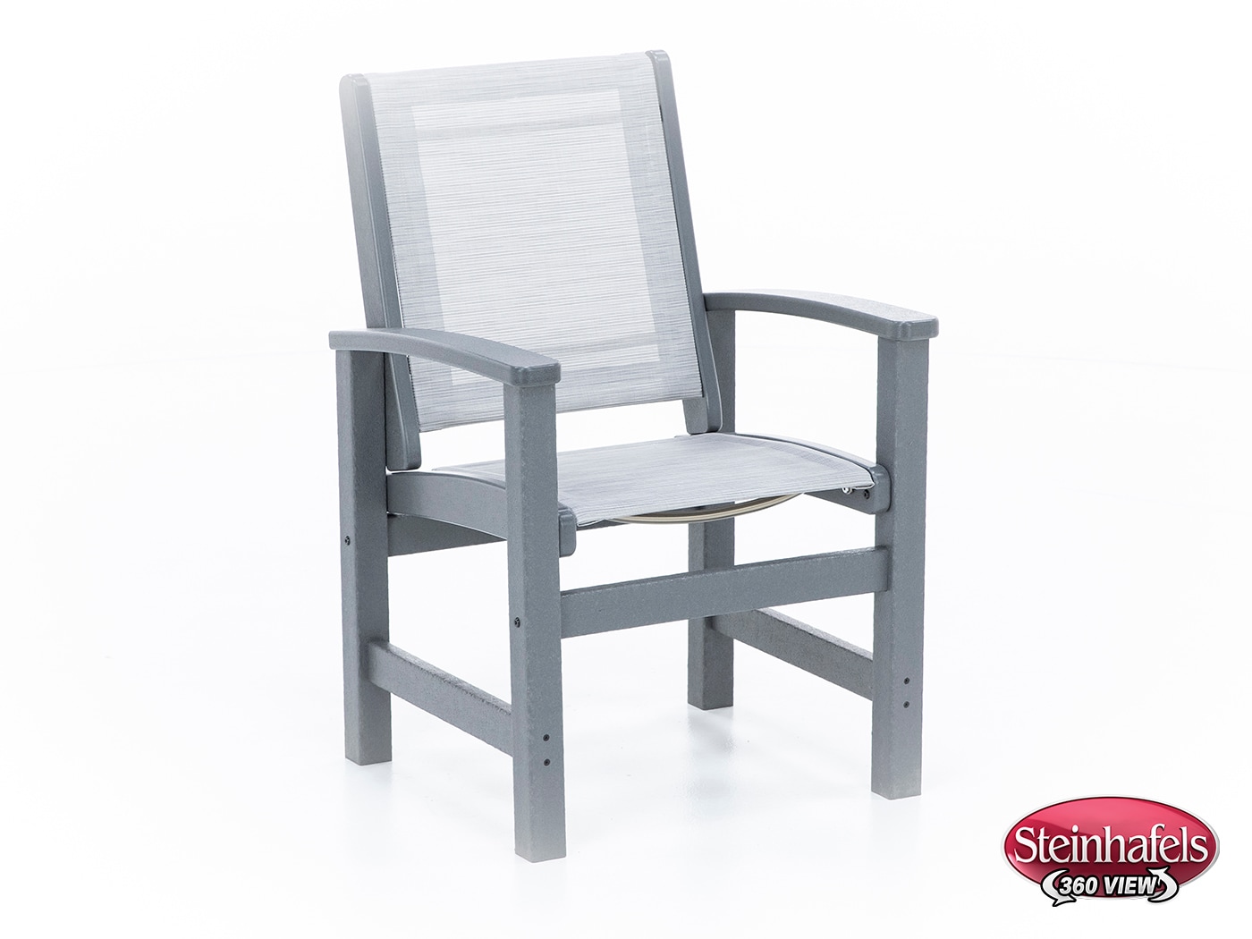polywood grey standard height arm chair  image   