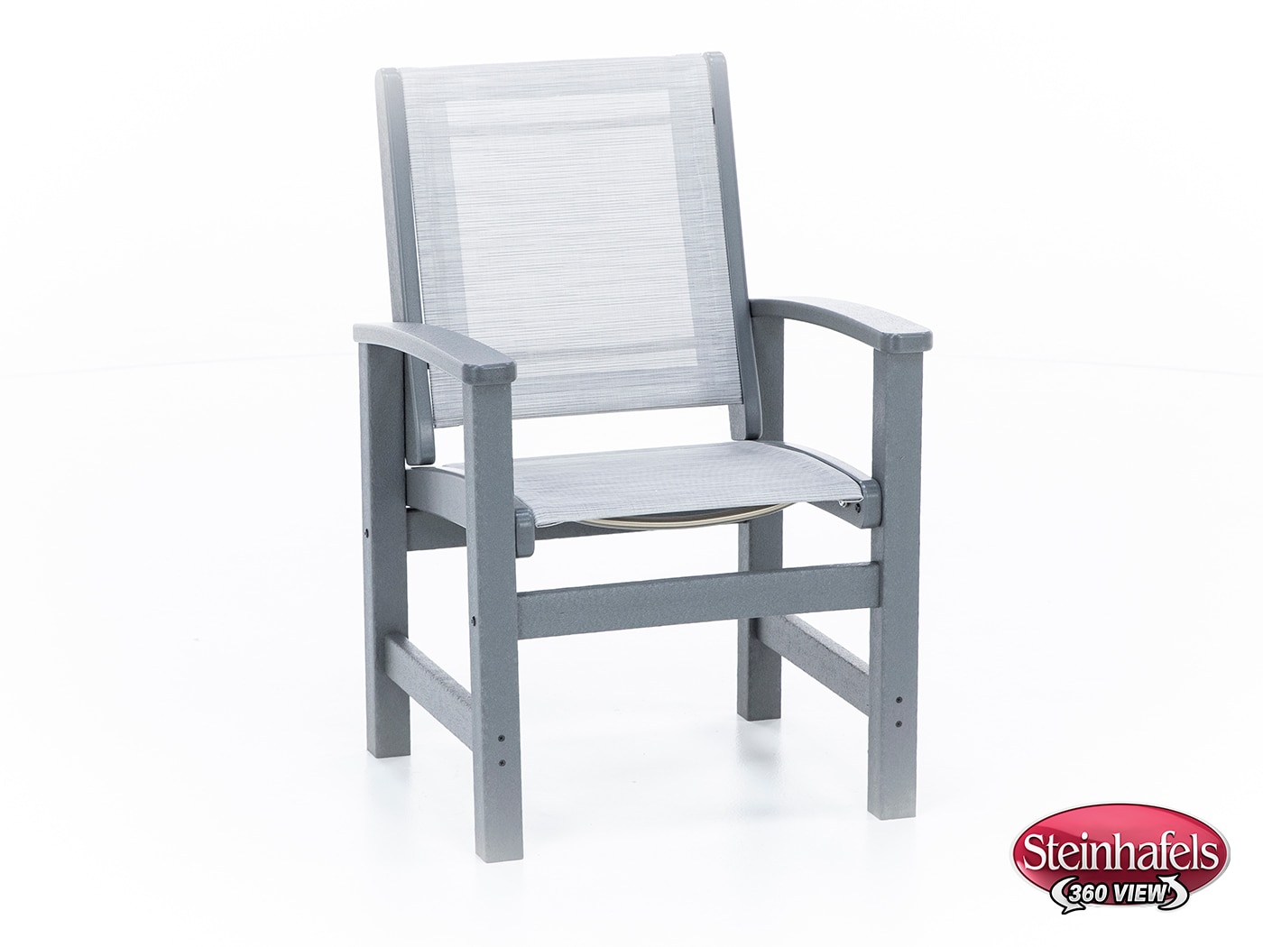 polywood grey standard height arm chair  image   
