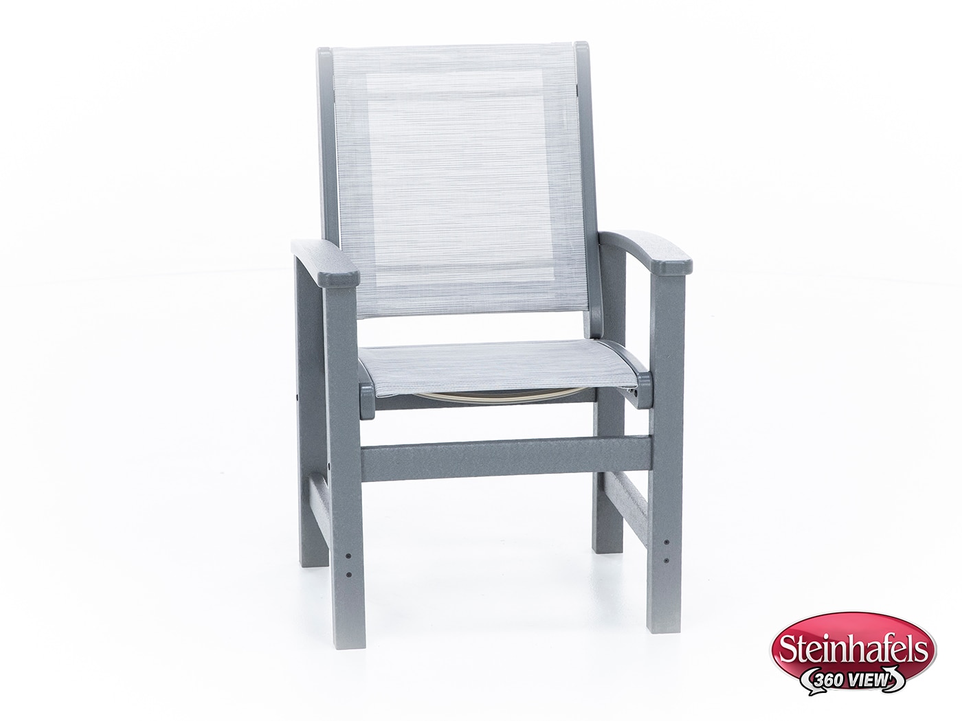 polywood grey standard height arm chair  image   