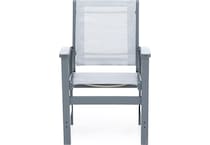 polywood grey standard height arm chair   