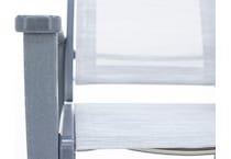 polywood grey standard height arm chair   