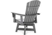 polywood grey standard height arm chair   