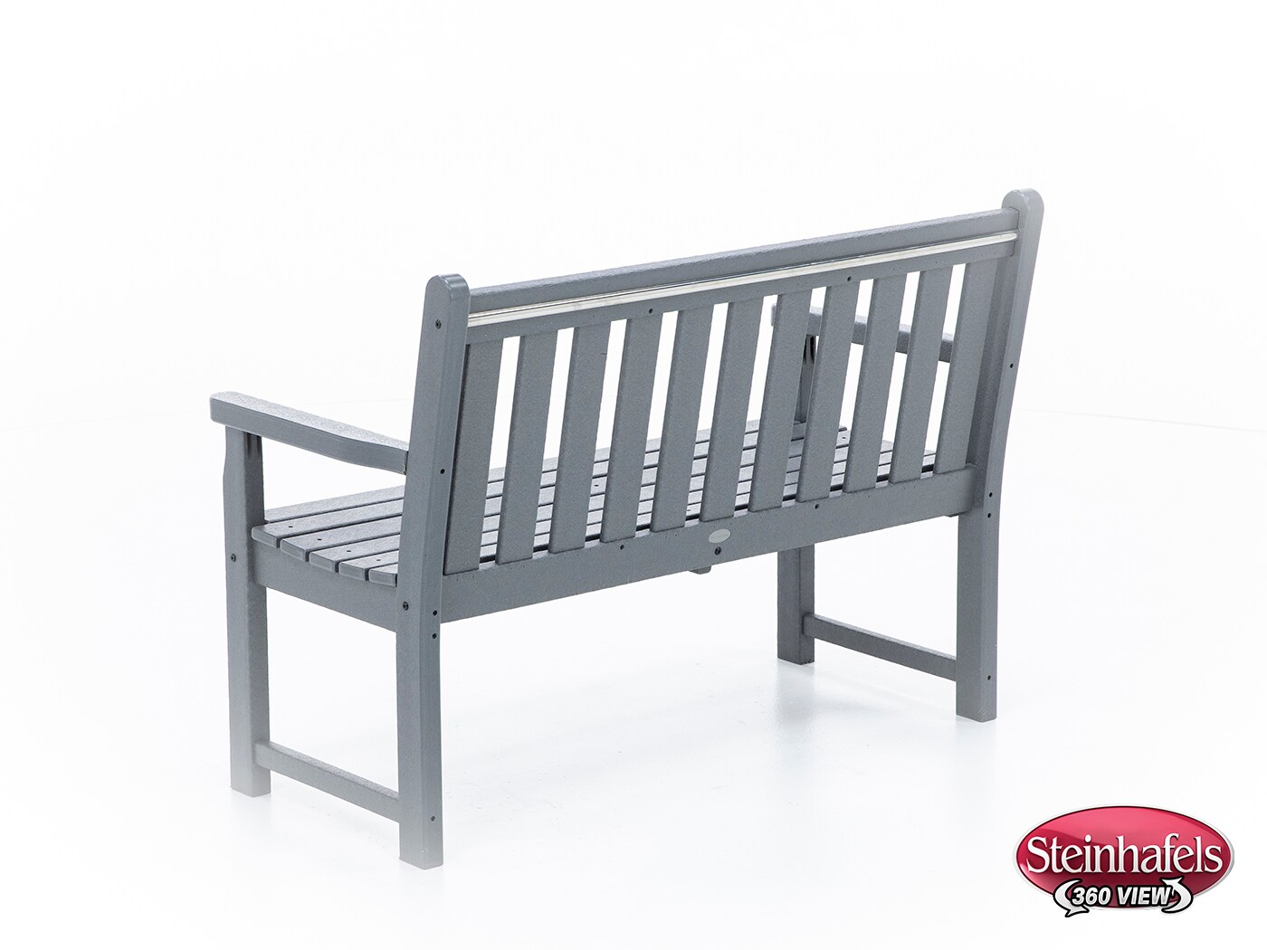 polywood grey standard height bench  image   