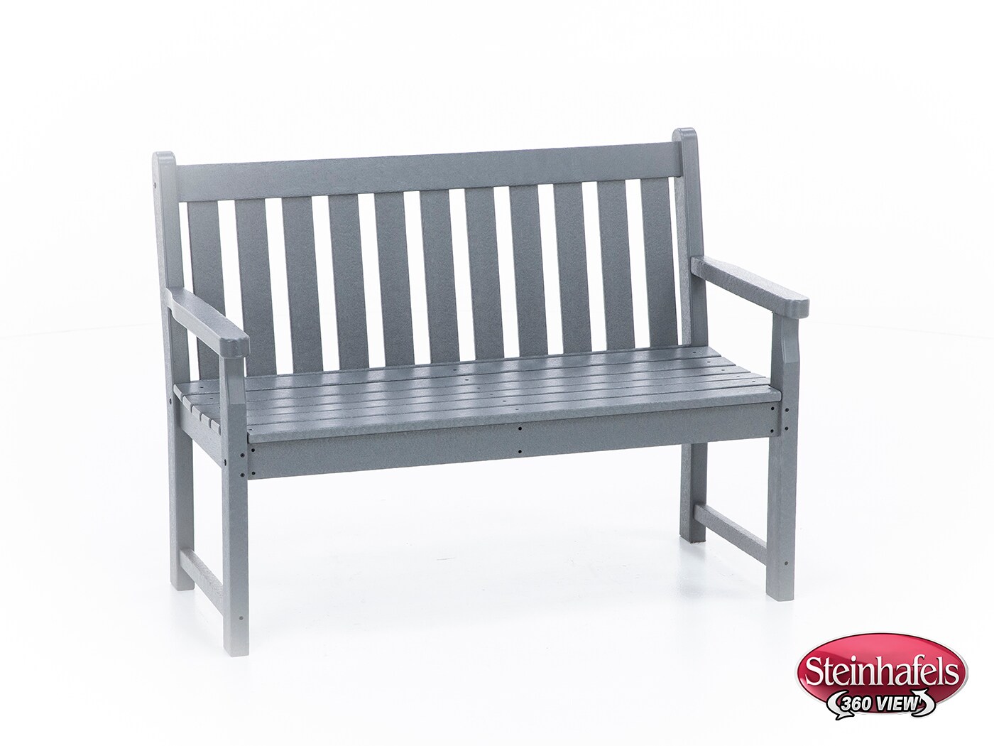polywood grey standard height bench  image   