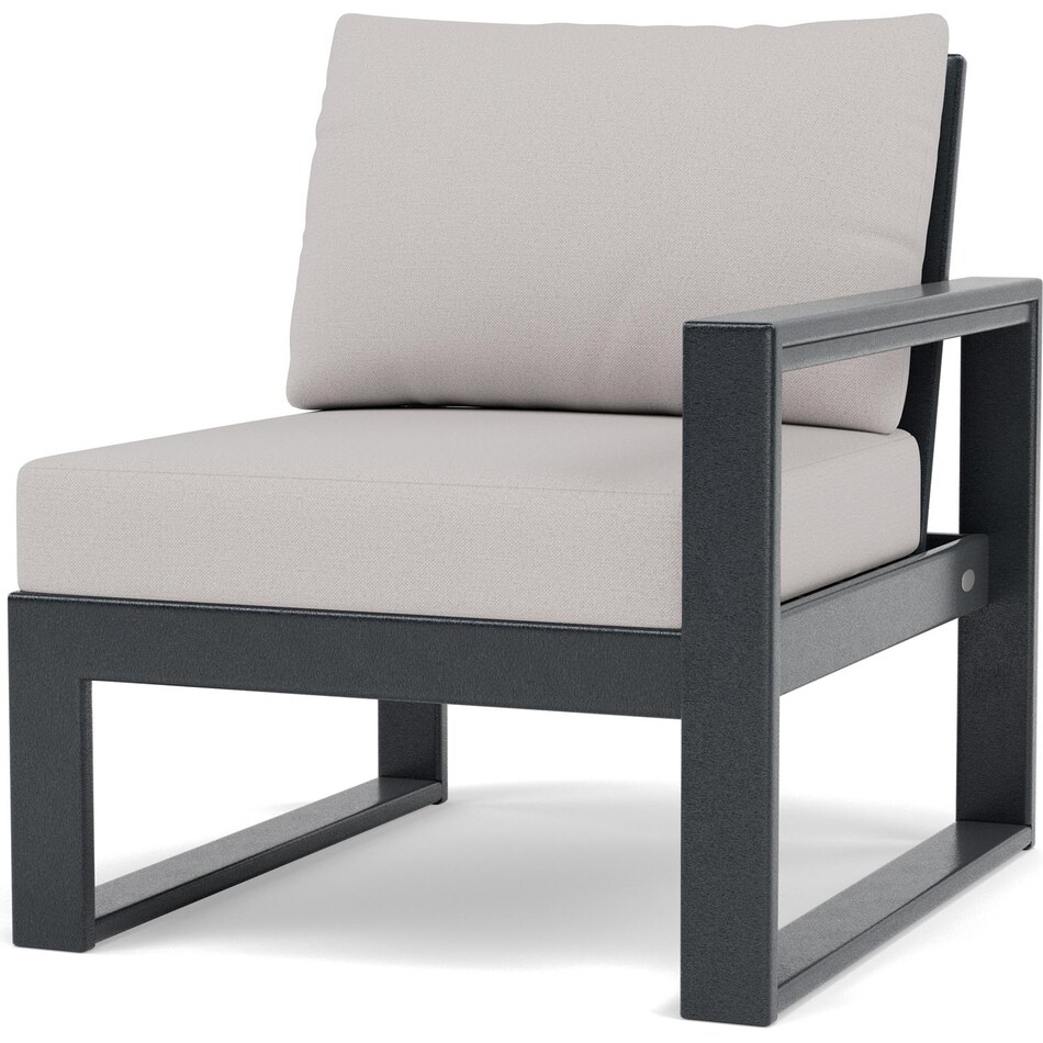 polywood poly black   dune burlap raf chair pkg  