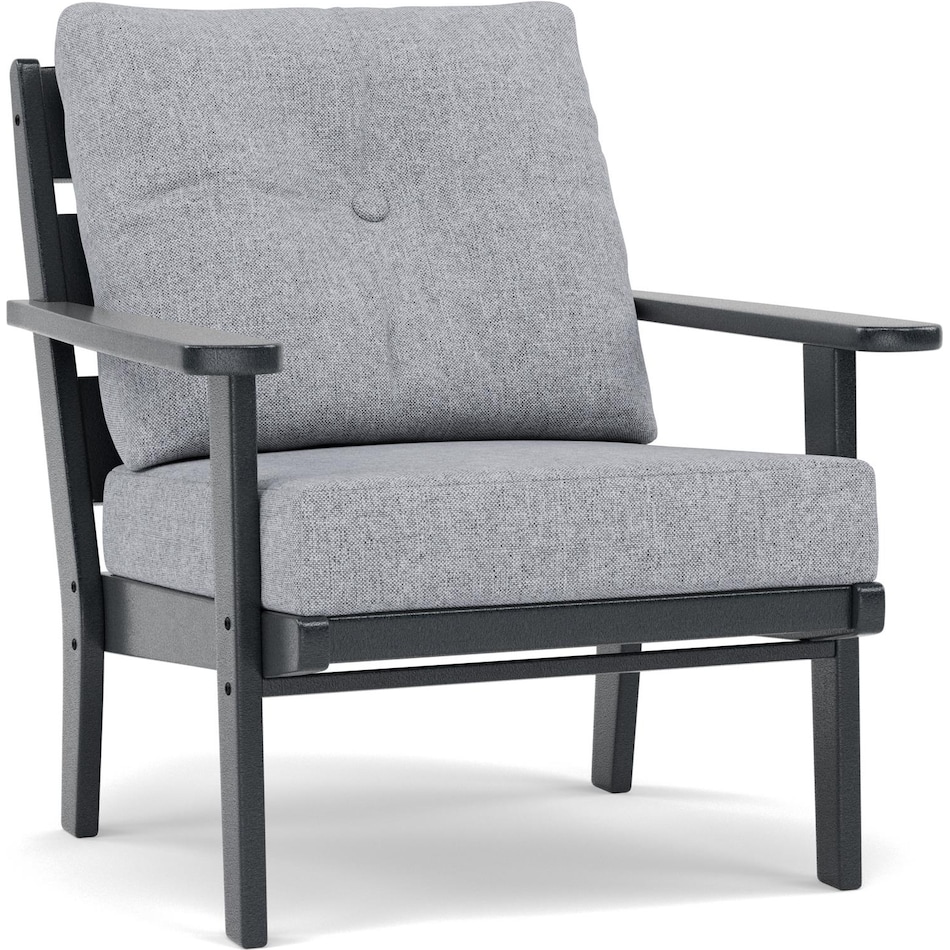 polywood poly black   grey mist club chair pkg  