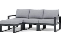 polywood poly black   grey mist laf chair pkg  