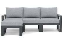 polywood poly black   grey mist laf chair pkg  