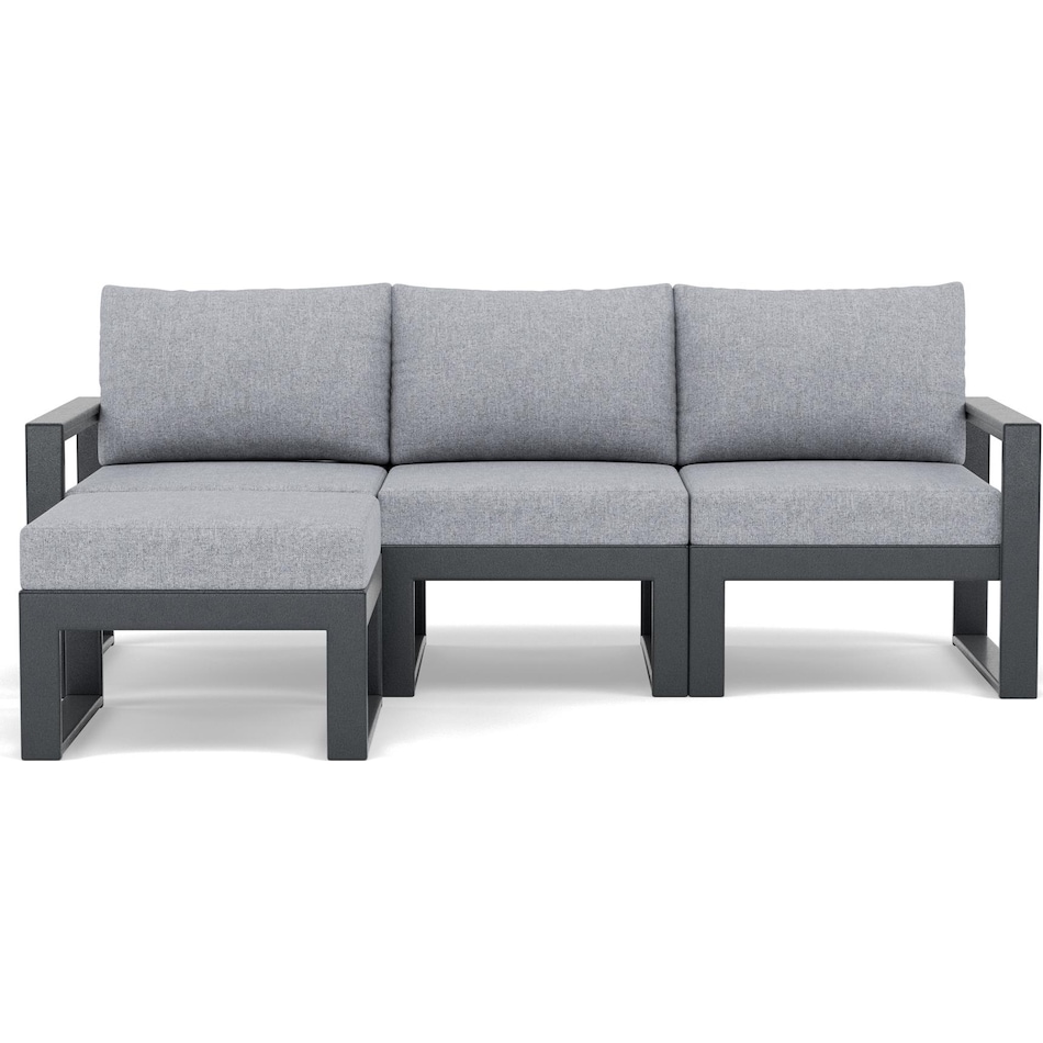 polywood poly black   grey mist laf chair pkg  