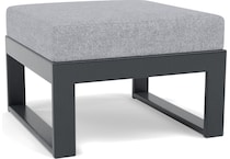 polywood poly black   grey mist ottoman pkg  