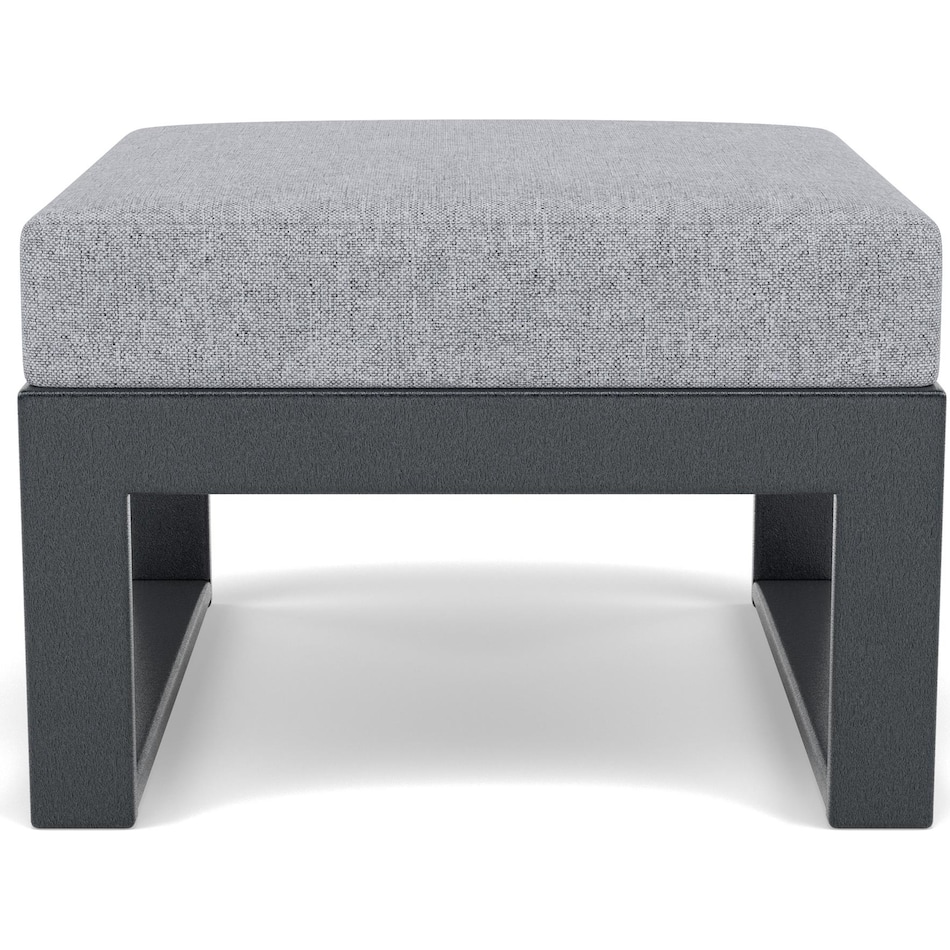 polywood poly black   grey mist ottoman pkg  