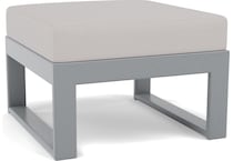 polywood poly slate grey   dune burlap ottoman pkg  