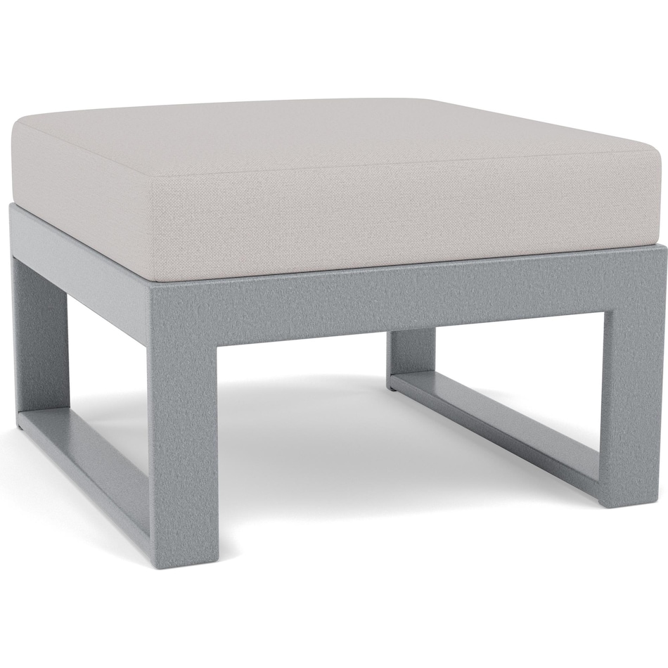 polywood poly slate grey   dune burlap ottoman pkg  