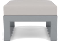 polywood poly slate grey   dune burlap ottoman pkg  