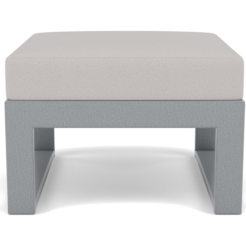 polywood poly slate grey   dune burlap ottoman pkg  