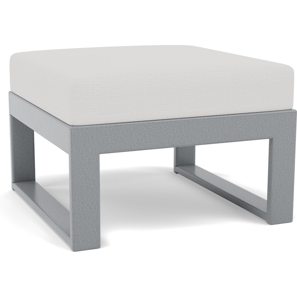polywood poly slate grey   natural linen ottoman pkg  