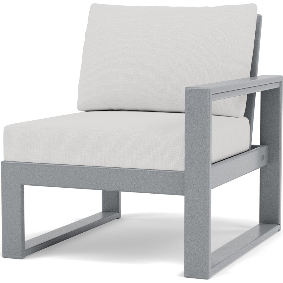 polywood poly slate grey   natural linen raf chair pkg  